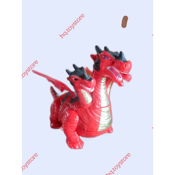 Đồ chơi khủng long 3 đầu biến hình robot màu đỏ