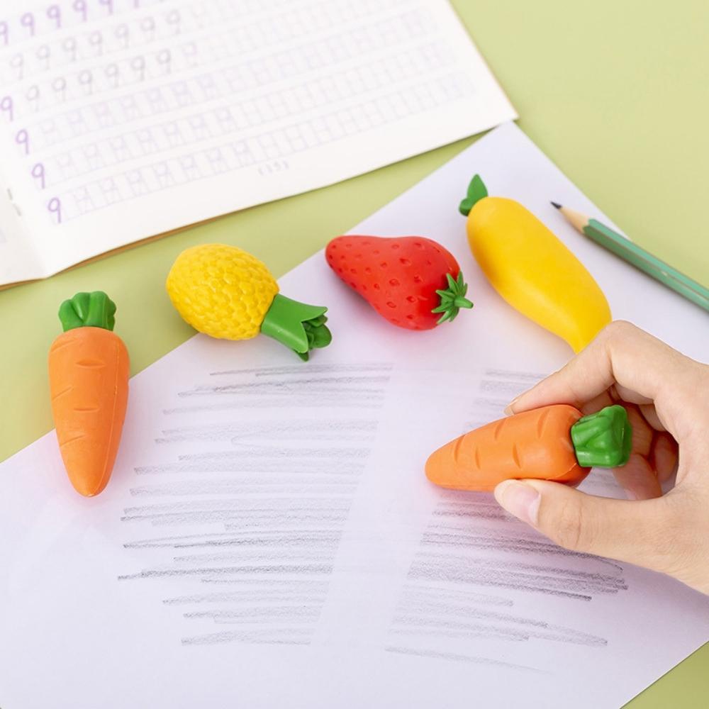 Gôm tẩy bút chì hình Trái cây cỡ lớn Pison dùng lâu dài ít vụn tẩy sạch không gãy - 1 cái