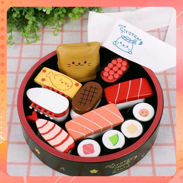 Đồ chơi Sushi bằng gỗ cho bé(2 mẫu)