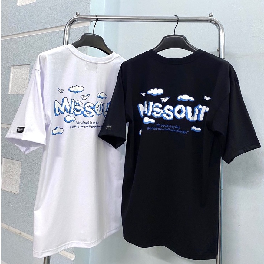 Áo Thun unisex MISSOUT CLOUD TEE nam nữ Full tag Tay cổ