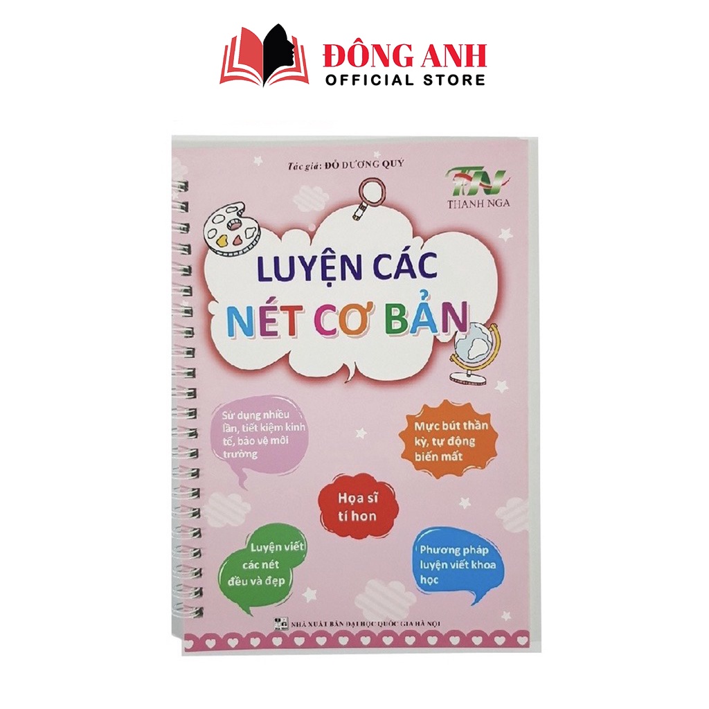 Sách - Bộ 3 vở tập viết tự xóa thần kì Hành trang cho bé vào lớp 1 thanh nga