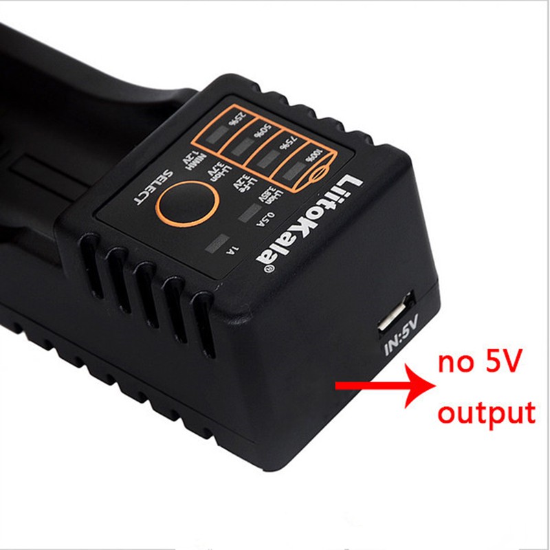 Đầu sạc pin Liitokala Lii-100B dành cho loại pin 18650 4.35V/3.2V/3.7V/1.2V