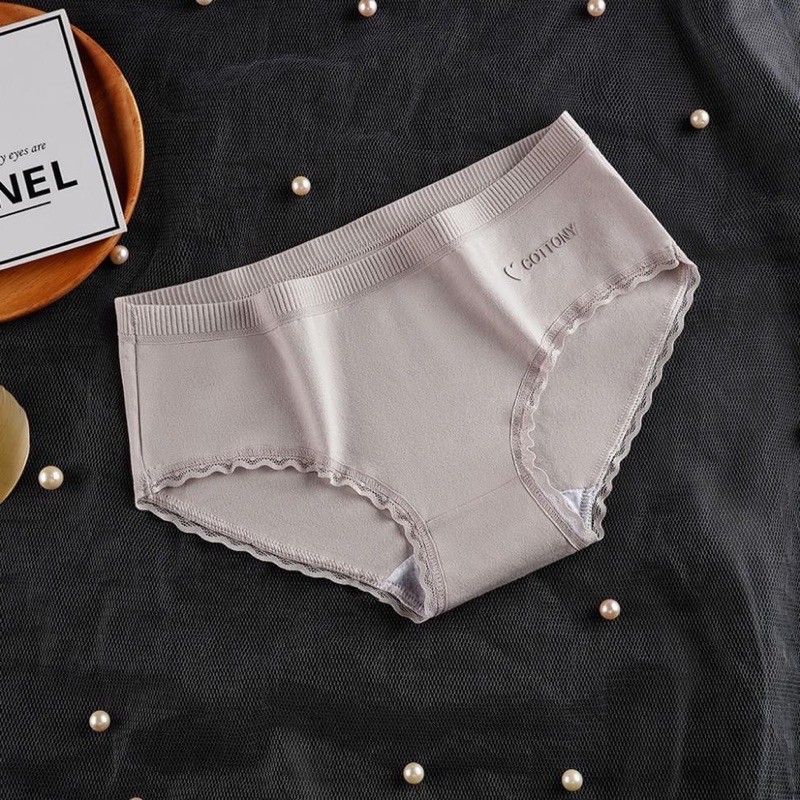 COMBO 10 QUẦN LÓT COTTONY VIỀN REN DỄ THƯƠNG