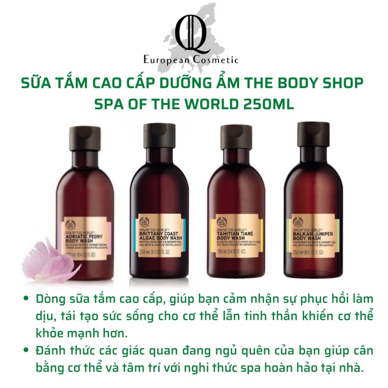 Sữa tắm the body shop spa of the world 250ml