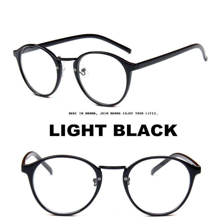 Mắt kính gọng tròn phong cách Hàn Quốc cổ điển cho nam nữ