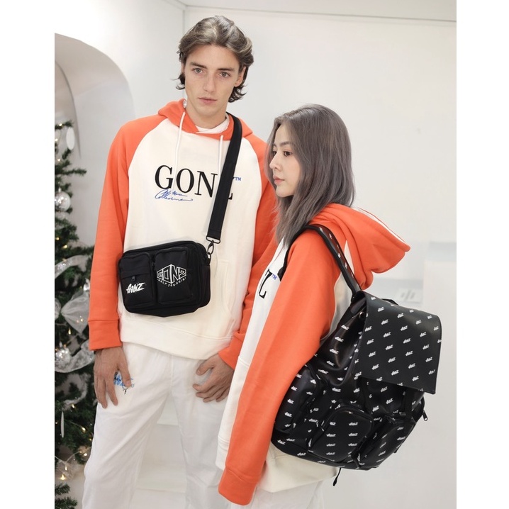 Áo Hoodie Nỉ Form Rộng Phong Cách Thu Đông - Hoodies 02 Màu Trắng Cam