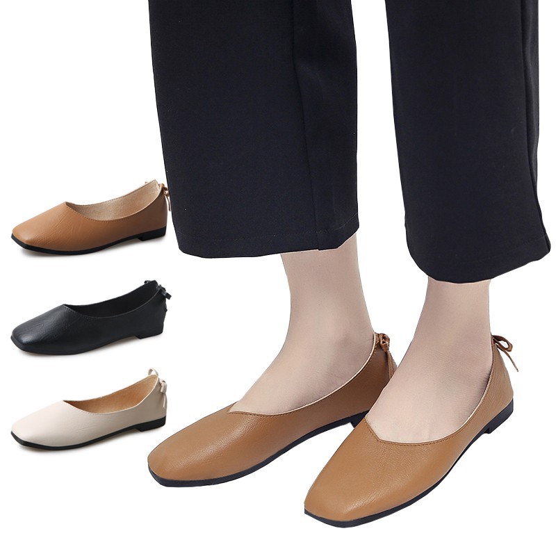 Giày hạt đậu IELGY mũi vuông thời trang độc đáo dành cho nữ