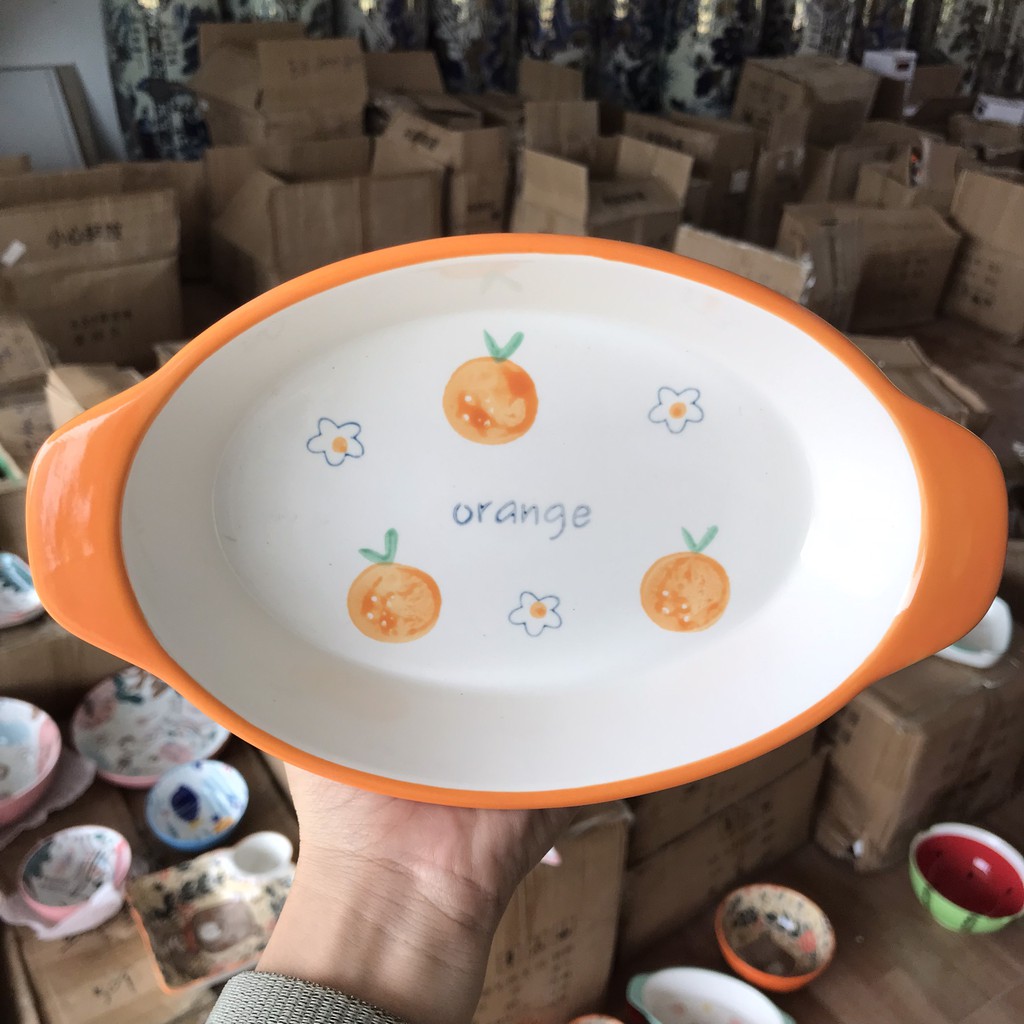 Khay nướng hình oval xinh yêu