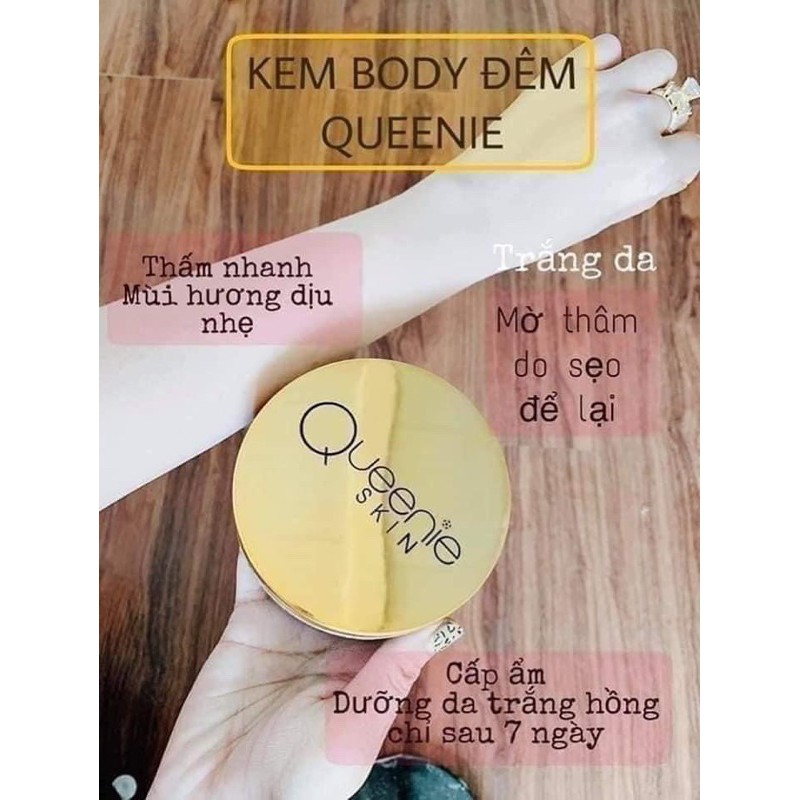 Body Cốt Lạnh Dưỡng Trắng Da Ban Đêm Queenie Skin