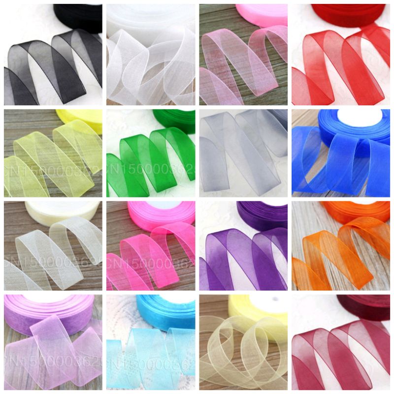 Cuộn 5 mét ruy băng voan 2,5cm