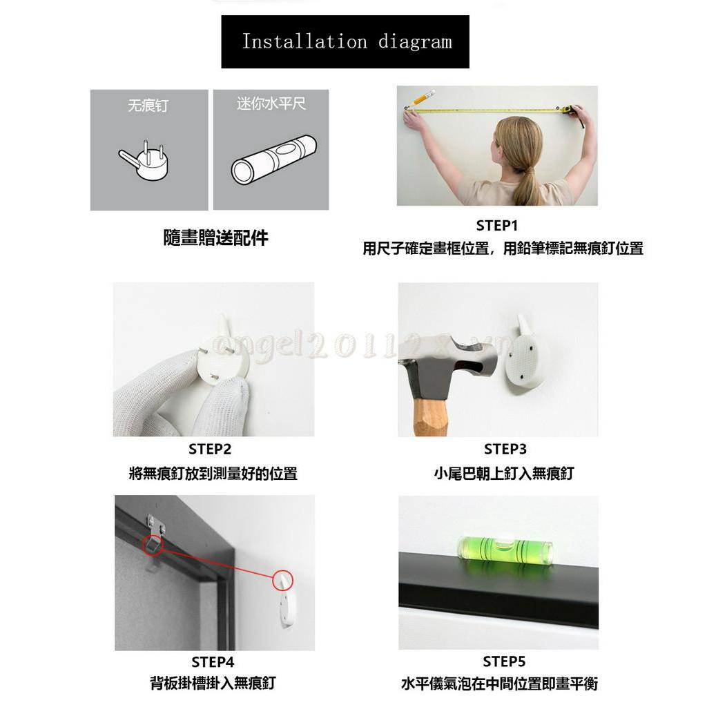 Angle🔥Nhật Bản phong cách Bắc Âu bức tranh trang trí con mèo may mắn phòng khách phòng ngủ bức tranh trang trí bức tranh tường khung gỗ rắn