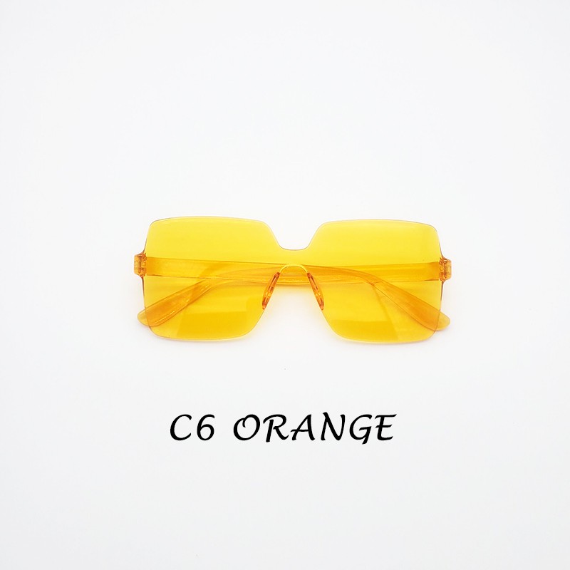 Kính Mát Gọng Vuông Màu Kẹo Thời Trang Cho Nam Và Nữ