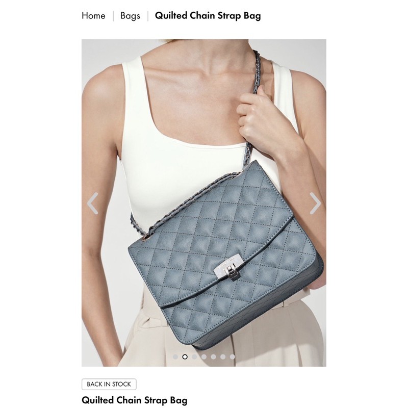 Túi xách Charles and Keith Quilted chain