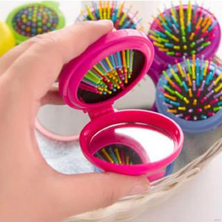 [Hàng mới về] Lược chải tóc chống tĩnh điện có gương soi tiện lợi