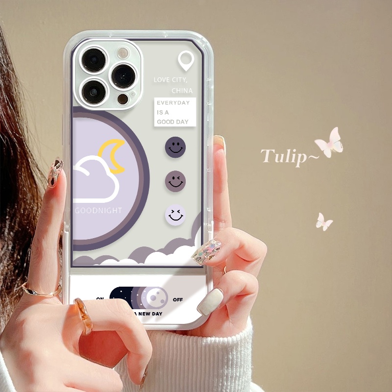 Ốp Điện Thoại Silicon Dẻo Trong Suốt Họa Tiết Dễ Thương Cho Iphone 13 12 11 Pro XS MAX X 8 7 6 Plus 13 Pro XR 12 SE 2020 Đứng