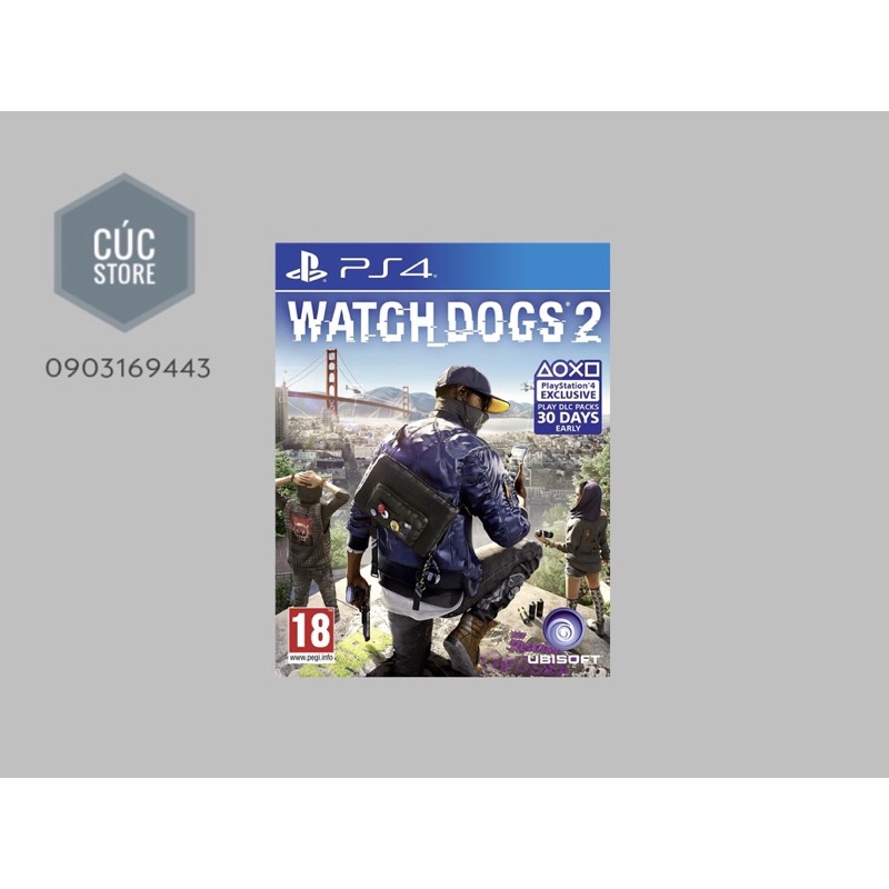 Đĩa chơi game PS4: Watch Dogs 2