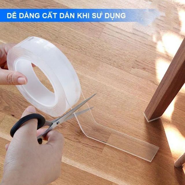 CUỘN 5M BĂNG KEO SIÊU DÍNH 2 MẶT TRONG SUỐT ĐA NĂNG DÁN SIÊU CHẮC CHẮN, TREO TƯỜNG SIÊU DÍNH