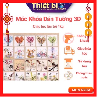 Móc Dán Tường DA FA TRADEDA Treo Đồ Dễ Thương Chịu Lực 3D Siêu Chắc Siêu Bền Siêu Sính ( Giao Ngẫu Nhiên)