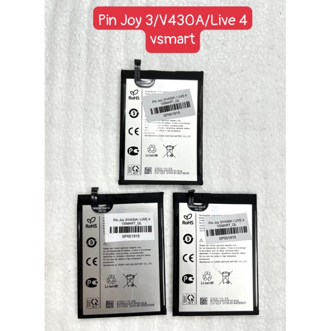 Pin Joy 3/V430A /LIVE 4 VSMART