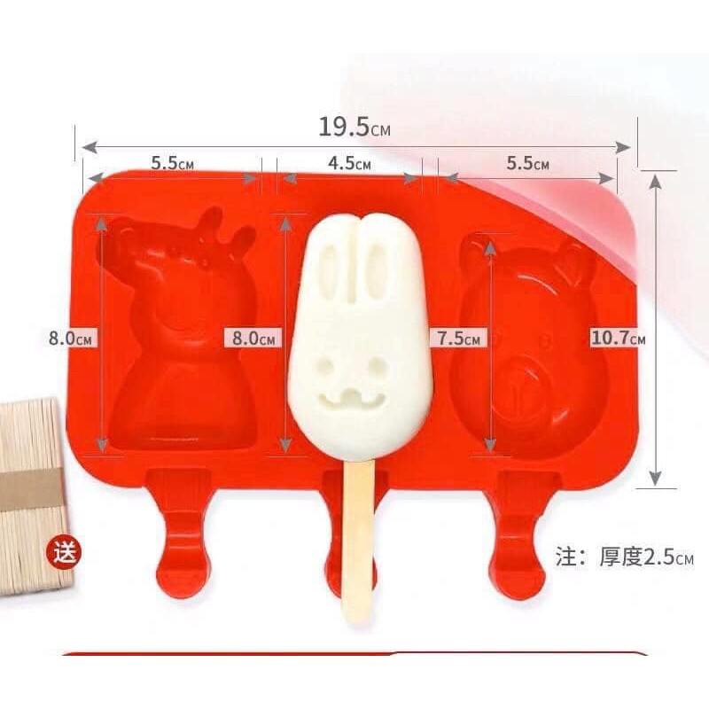 🍨🍦🍧KHUÔN LÀM KEM BẰNG SILICON HÌNH TIỆN LỢI DỄ DÀNG - DALA STORE CASE