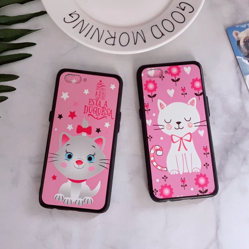 Ốp Oppo A3S/Realme C1 Viền Nhựa Dẻo Nhiều Hình Dễ Thương