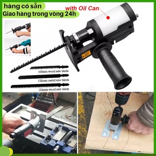 Bộ chuyển đổi máy khoan thành máy cưa điện cầm tay,lọng cắt gỗ kim loại