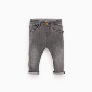 Quần bò jeans Zara màu khói bé trai
