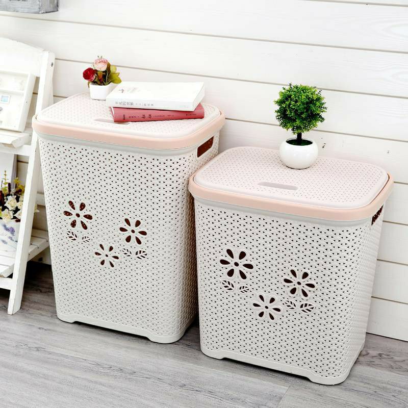 Sọt Nhựa Đựng Quần Áo, Đồ Đa Năng Có Nắp
