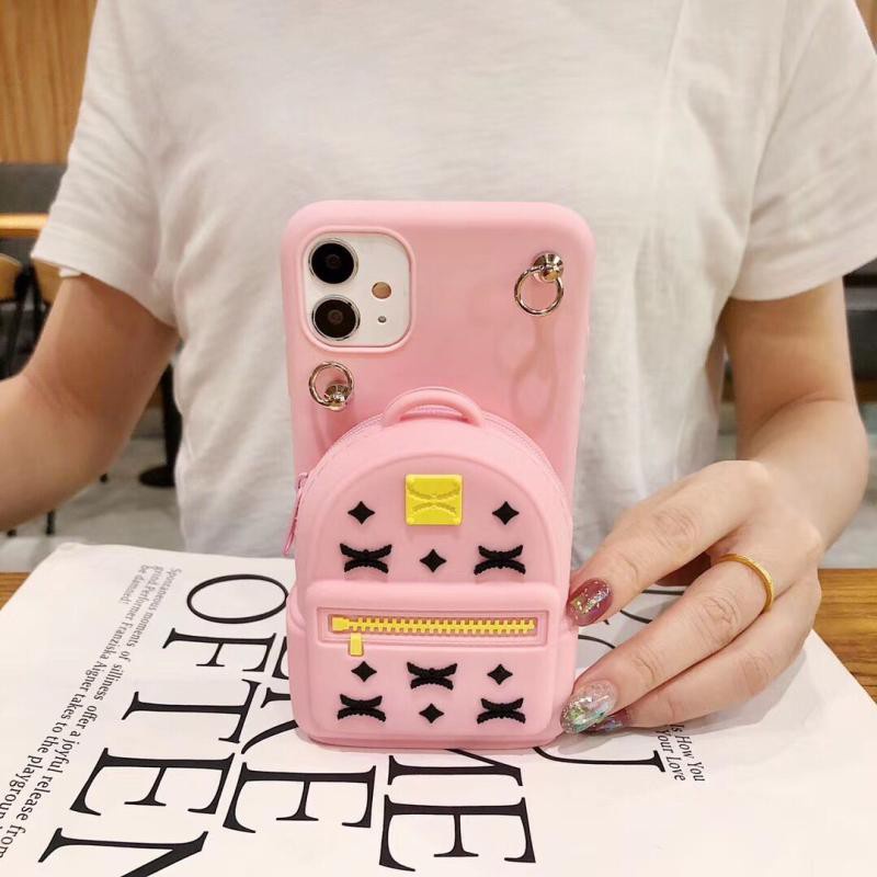 vivo 1808 1811 1820 1812 1807 1817 1801 1819 1806 1818 1816 1802 1814 1804 1805 1851 1815 zero wallet mobile phone protection cover fashionable silicone Backpack Sling mobile phone case three-dimensional small backpack mobile phone soft shell