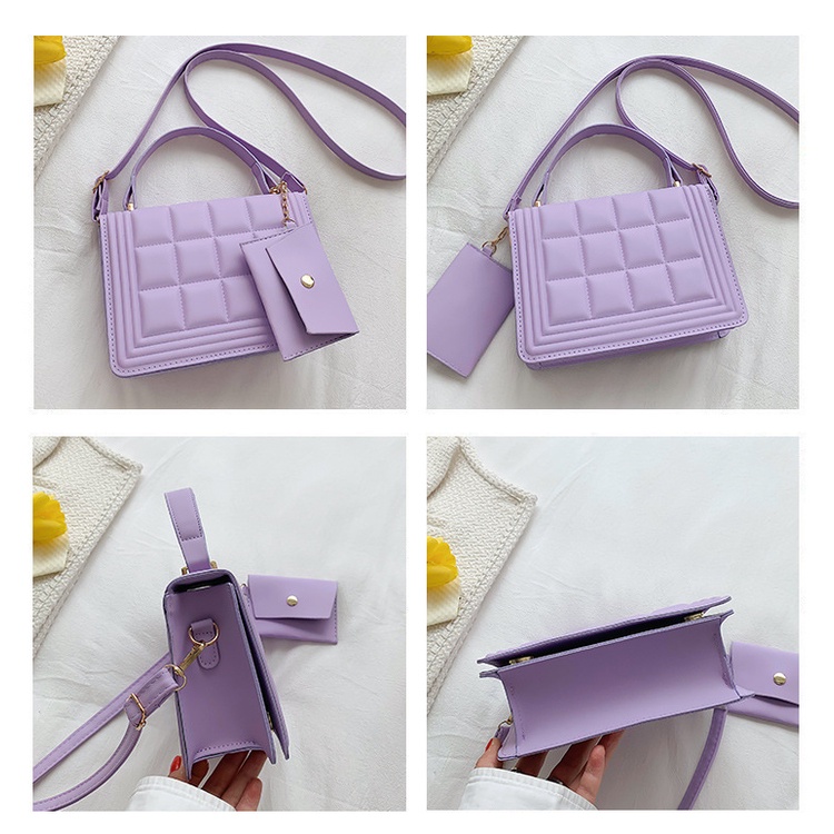 Túi Đeo Chéo Hình Vuông Nhỏ Màu Kẹo Kiểu Mới 2022 NB00107