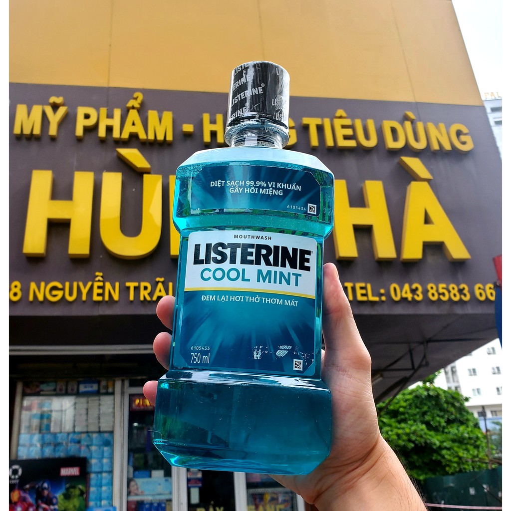 Nước súc miệng Listerine bạc hà 750ml