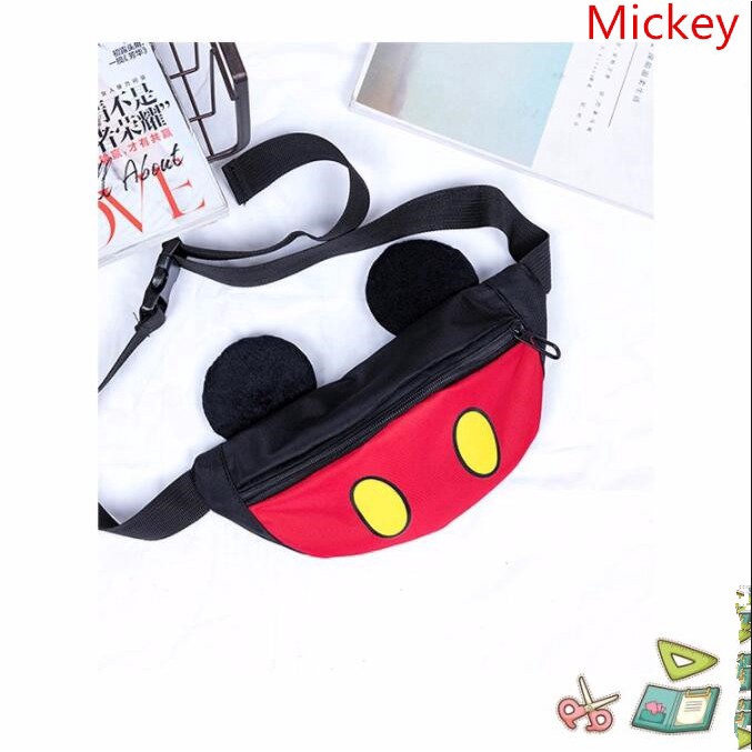 Túi Đeo Chéo Hình Chuột Mickey Minnie Dễ Thương Cho Bé