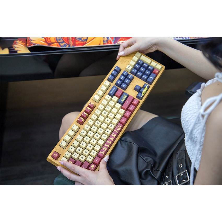 Bàn phím cơ E-DRA EK3104 Lạc hồng - Bản đặc biệt - Led Rainbow - Gateron Switch - Kết nối USB TypeC - Key caps PBT Dye