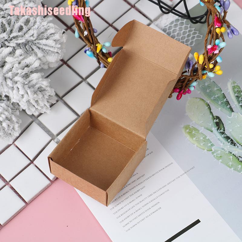 Set 10 hộp giấy kraft đựng quà tặng xinh xắn tiện dụng