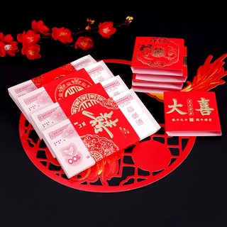 Giấy Song Hỷ đỏ niêm phong nạp tài sính lễ đám cưới, đám hỏi