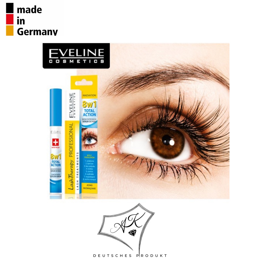 [ Hàng Nga ] Huyết thanh dưỡng mi Eveline 8in1 Total Action Lash Therapy professional