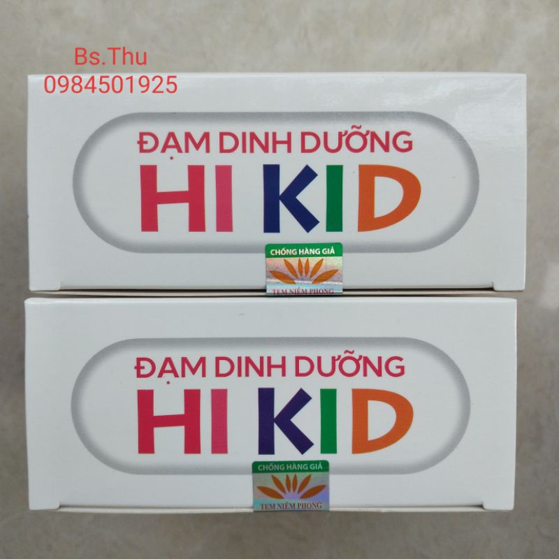Đạm dinh dưỡng HI KID bổ sung acid amin, các loại vitamin và khoáng chất hộp 15 ống
