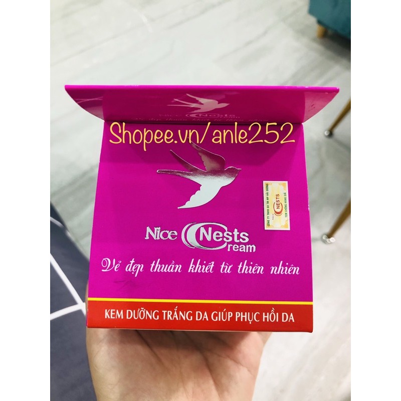 KEM NICE NESTS DƯỠNG TRẮNG GIÚP PHỤC HỒI DA 40g.( Hàng công ty)