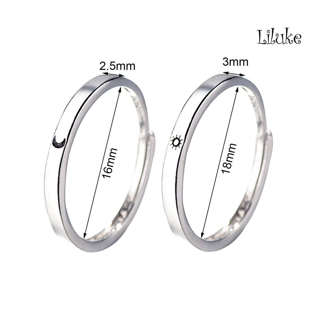 1 Cặp Nhẫn Đồng Chống Trầy Xước Có Thể Điều Chỉnh Kích Thước