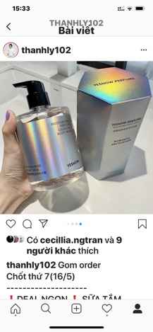 Sữa tắm nước hoa