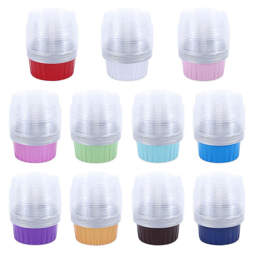 10 Cốc Lá Nhôm 125ml 24 Dùng Làm Bánh Cupcake Tiện Dụng