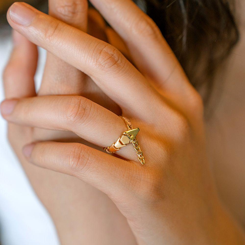 Nhẫn Hình Rắn Thời Trang Dành Cho Nữ|Nhẫn Nhiều Màu Sắc Có Thể Điều Chỉnh Kích Cỡ Phong Cách Hip Hop Hàn Quốc