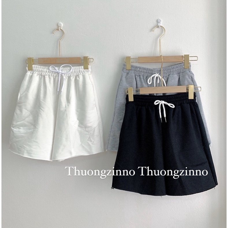 [Ảnh thật/Video] Quần short nữ chất da cá Hàng Quảng Châu nhiều màu Quần đùi phong cách ulzzang basic