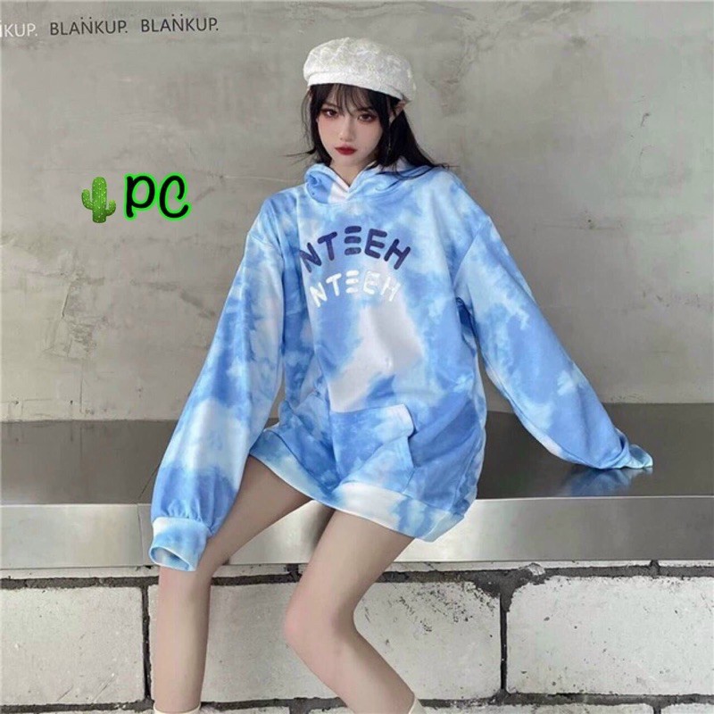 Áo Hoodie nỉ có mũ form dáng rộng