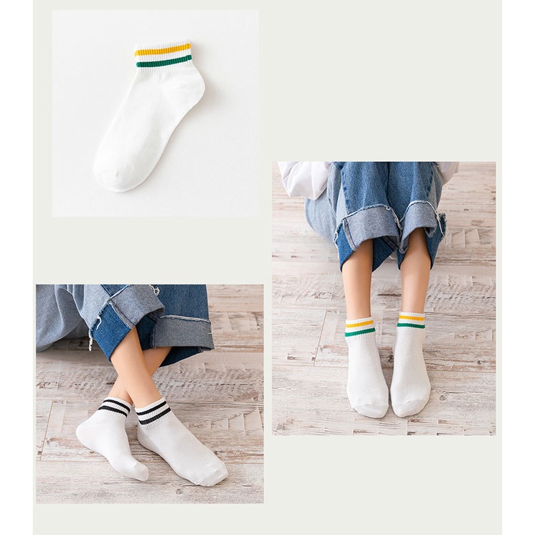 Tất vớ lười nam nữ cổ ngắn thể thao công sở chống trượt tuột gót hôi chân hàn quốc cao cấp