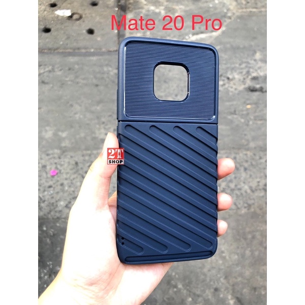 ỐP LƯNG CHỐNG SỐC HUAWEI MATE 20 PRO MẶT LƯNG KẺ RÃNH, CÁ TÍNH