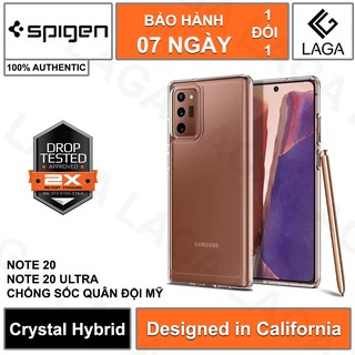 Ốp Lưng Spigen Crystal Hybrid Samsung Galaxy Note 20 / Note 20 Ultra - Chống Sốc Chuẩn Quân Đội Mỹ