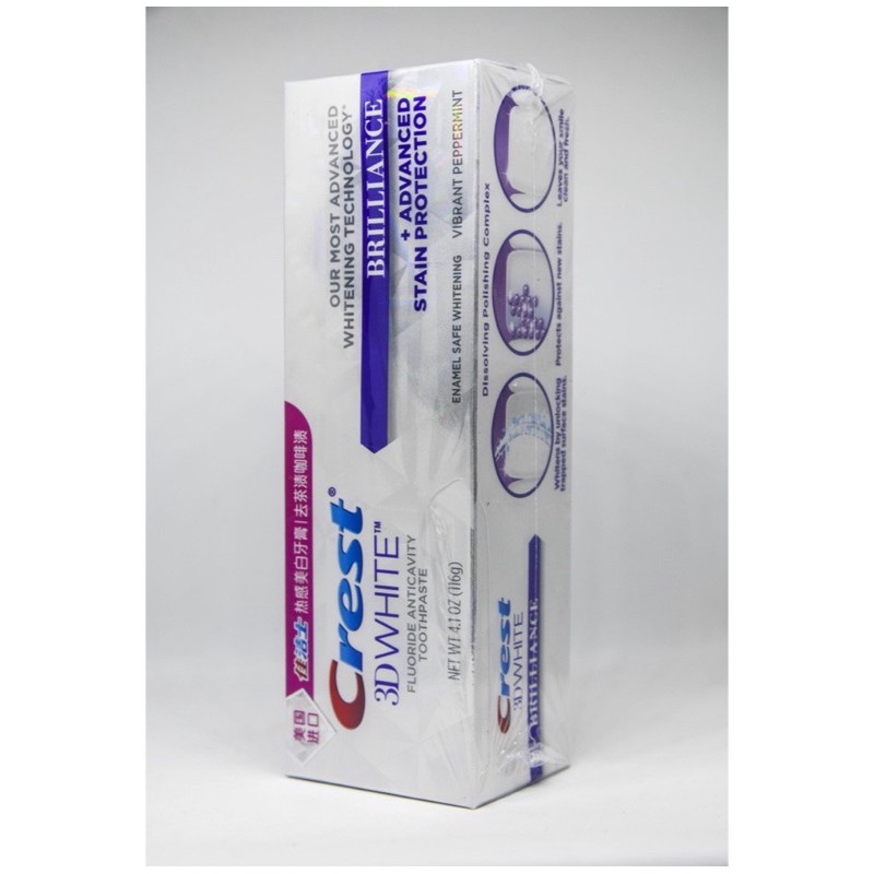 KEM CREST 3D WHITE 116G TUÝP LỚN TRẮNG RĂNG VƯỢT TRỘI HÀNG NHẬP TMALL