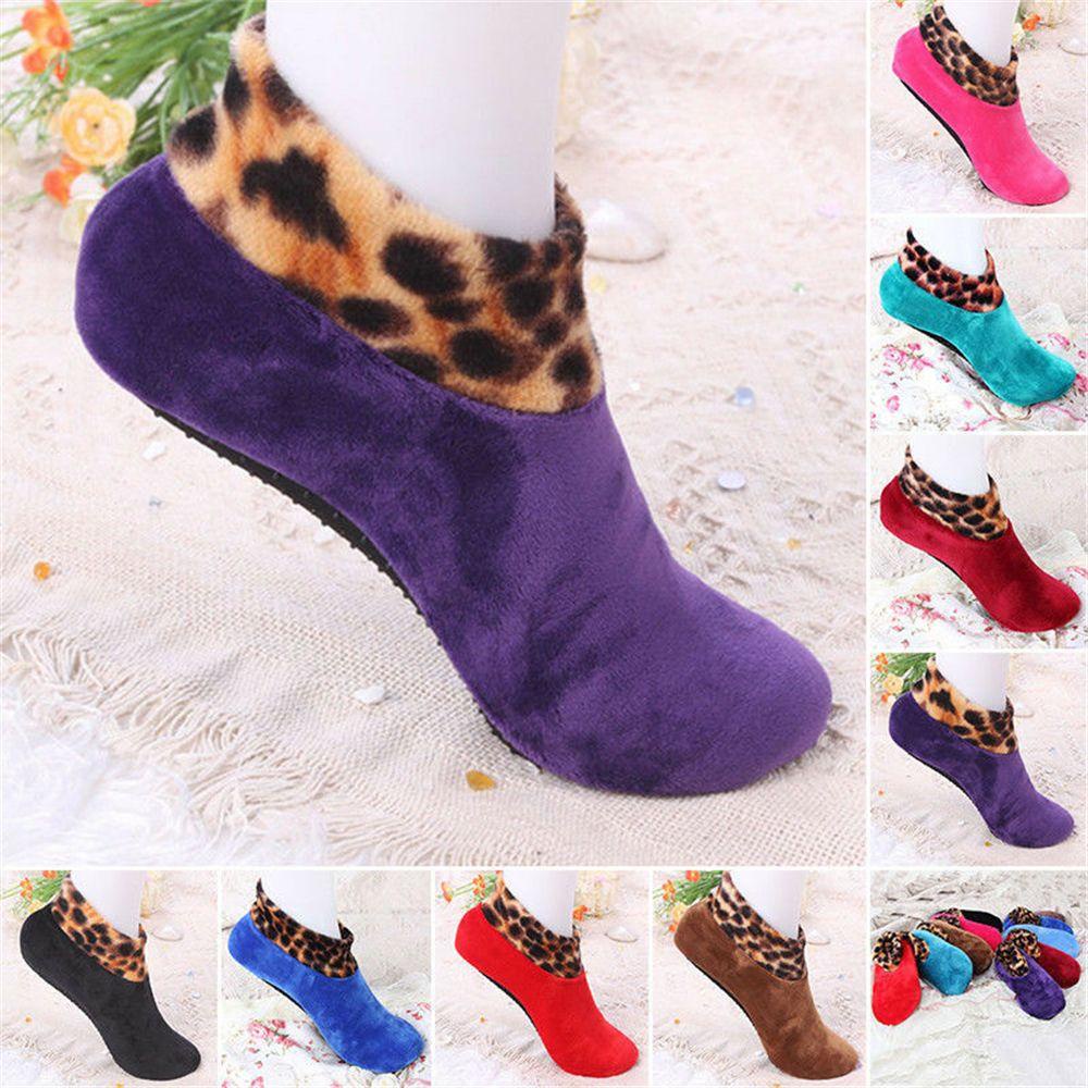 JONYE Vớ Chống Trượt Họa Tiết Da Báo