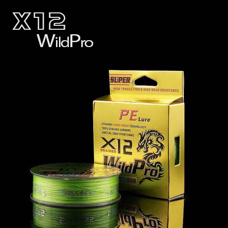 Dây dù câu cá X12 WildPro 150m siêu bền, tải cao phukiencaulure25 dây dù câu lure chất lượng cao